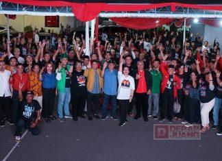 Bersama TPD Jawa Tengah, Ratusan Warga Nobar Debat Capres