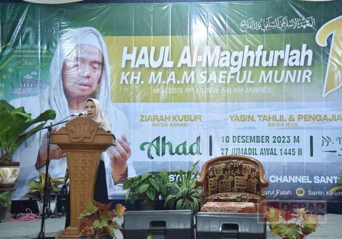 Ristawati Hadiri Haul Al-Maghfurlah Abah K.H. Saeful Munir Ristawati Hadiri Haul Al-Maghfurlah Abah K.H. Saeful Munir