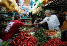 Datangi Pasar Kota Wonogiri, Ganjar Dengarkan Keluhan Pedagang Pasar
