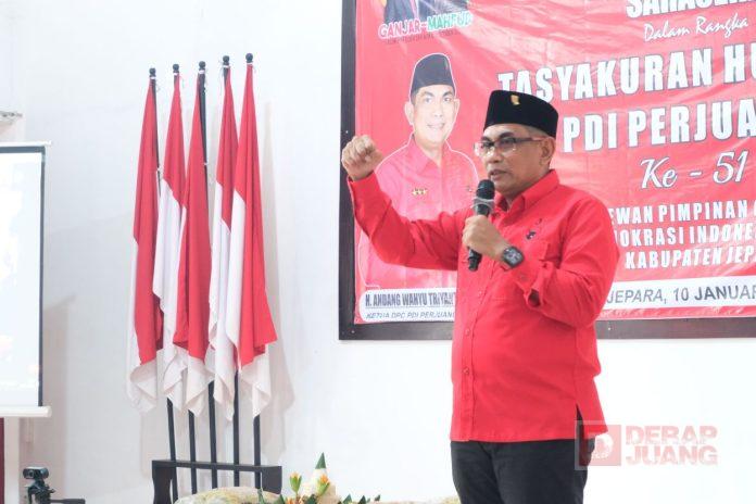 Andang Bersama Struktural Jepara, Tasyakuran HUT Ke-51 PDI Perjuangan Andang Bersama Struktural Jepara, Tasyakuran HUT Ke-51 PDI Perjuangan