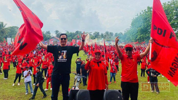 3.000 Pasukan Sicita Dapil 4 Banyumas meriahkan Peringatan HUT PDI Perjuangan ke-51 Sicita
