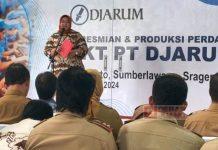 Bupati Yuni Resmikan Pabrik PT Djarum Di Sumberlawang Sragen