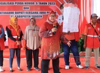 Bupati Yuni Sosialisasikan Lima Surat Suara Menjelang Pemilu