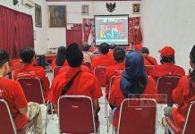 Foto: Kader PDI Perjuangan Kota Pekalongan ikuti HUT Partai Via Daring, Rabu (10/01/2024) di DPC.