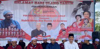 Peringati HUT PDI Perjuangan ke-51, KomandanTe Kedungbanteng Gelar Sholawat