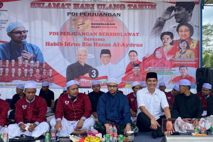 Peringati HUT PDI Perjuangan ke-51, KomandanTe Bintang Dua Kedungbanteng Gelar Sholawat