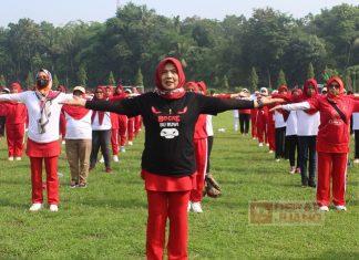 Perkuat Sambung Rasa, Sri Ruwiyati dan Anwar Gelar Senam Indonesia Cinta Tanah Air (SICITA)