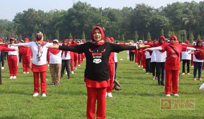 Perkuat Sambung Rasa, Sri Ruwiyati dan Anwar Gelar Senam Sicita