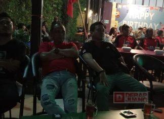 Relawan Ganjar Kota Pekalongan Antusias Nobar Debat Cawapres