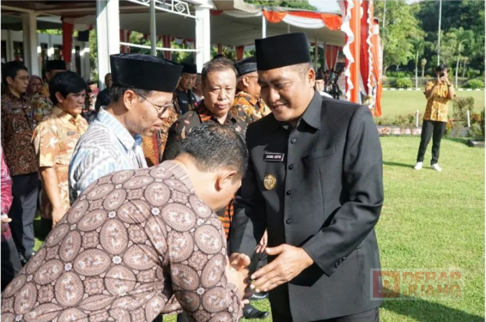 Bupati Magelang Berpamitan Dalam Kegiatan Apel Kinerja ASN Setelah 10 Tahun Menjabat