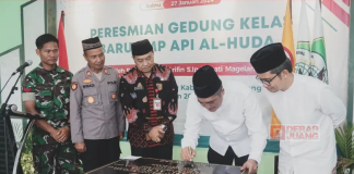 Bupati Magelang Resmikan Gedung Kelas Baru SMP API AL-HUDA Nepak Bulurejo