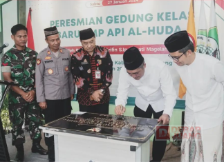 Bupati Magelang Resmikan Gedung Kelas Baru SMP API AL-HUDA Nepak Bulurejo