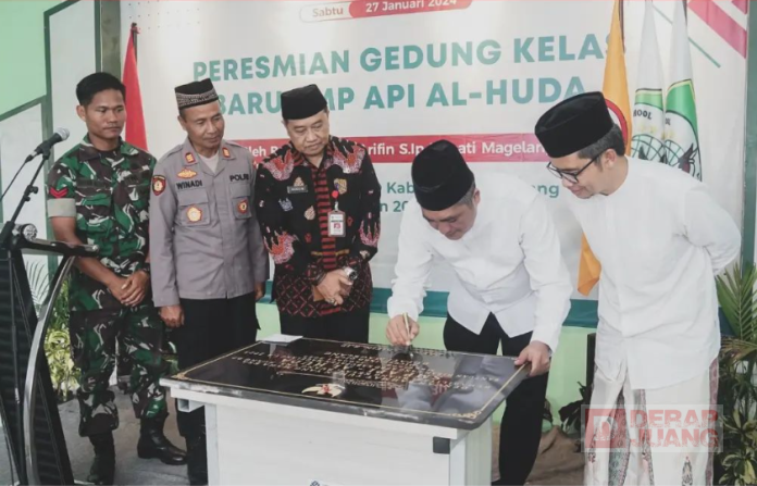 Bupati Magelang Resmikan Gedung Kelas Baru SMP API AL-HUDA Nepak Bulurejo