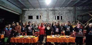 Sri Ruwiyati dan Wahju Djatmika Nobar Debat Presiden Bersama Tokoh dan Budayawan