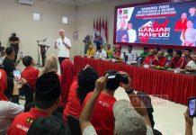 Temui Kader Partai di Banyumas, Ganjar Ingatkan Untuk Taat Aturan dan Tertib Berkampanye