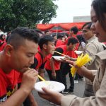 Para staf BSPN ad hoc Komandante Bintang 3 kompak mengikuti mancakrida atau outbound di halaman Kantor DPD PDI Perjuangan Jateng, yang merupakan salah satu aktivitas dalam acara Training of Trainer (ToT) sistem penghitungan mandiri Pemilu 2024,