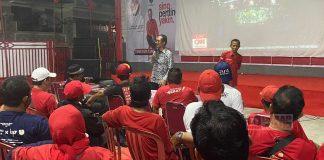 Ratusan Warga Semarakkan Nobar Debat Capres ke-3 di Posko Merdeka Dapil Kota Semarang 3