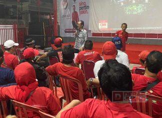 Ratusan Warga Semarakkan Nobar Debat Capres ke-3 di Posko Merdeka Dapil Kota Semarang 3