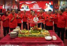 HUT ke-51 PDI Perjuangan, DPD Partai Simbolis Potong Tumpeng Sebagai Bentuk Syukur 2