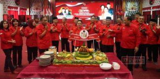 HUT ke-51 PDI Perjuangan, DPD Partai Simbolis Potong Tumpeng Sebagai Bentuk Syukur 2