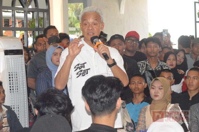 Nongkrong Bareng Generasi Z, Ganjar Komitmen Berikan Wadah Kreativitas