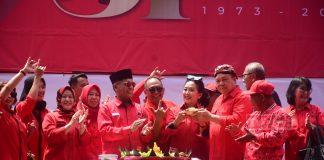 Banteng Kota Salatiga Gelar Upacara HUT ke-51 PDI Perjuangan
