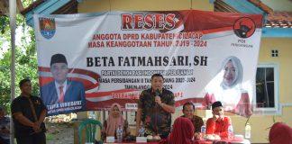 Sapa Warga Tritih Kulon, Taufik Nurhidayat Hadiri Reses Beta Fatmahsari Sapa Warga Tritih Kulon, Taufik Nurhidayat Hadiri Reses Beta Fatmahsari