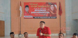 Gelar Tasyakuran, DPC Partai Cilacap Peringati Hari Ulang Tahun Ibu Mega