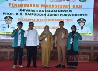 Ristawati Hadiri Penerimaan Mahasiswa KKN UIN Prof. K.H. Saifuddin Zuhri Purwokerto