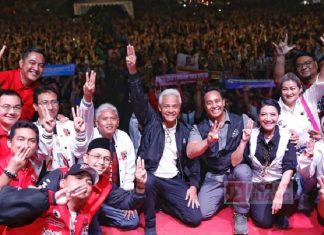 Dihadapan Puluhan Ribu Rakyat Semarang, Ganjar Ajak Pendukungnya Jaga Perdamaian