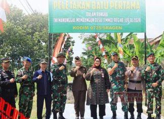 Bupati Yuni Buka TMMD Reguler 119 Di Desa Gedongan Pelupuh