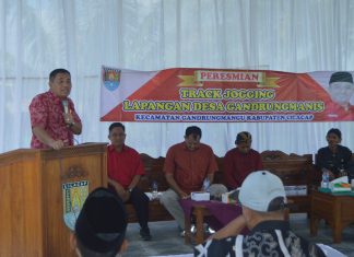 Taufik Resmikan Jogging Track Aspirasi Pujiyono di Gandrungmanis