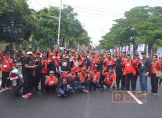 Banteng Cilacap Turut Merahkan Simpang Lima Semarang