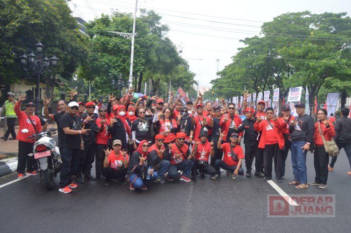 Banteng Cilacap Turut Merahkan Simpang Lima Semarang
