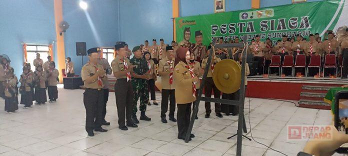 Bupati Etik Buka Pesta Siaga Kwartir Cabang Sukoharjo Tahun 2024
