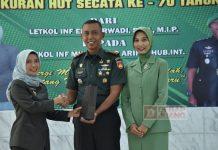 Ristawati Hadiri Lepas Sambut Komandan Sekolah Calon Tamtama Rindam IV Diponegoro Ristawati