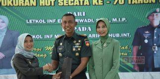 Ristawati Hadiri Lepas Sambut Komandan Sekolah Calon Tamtama Rindam IV Diponegoro Ristawati