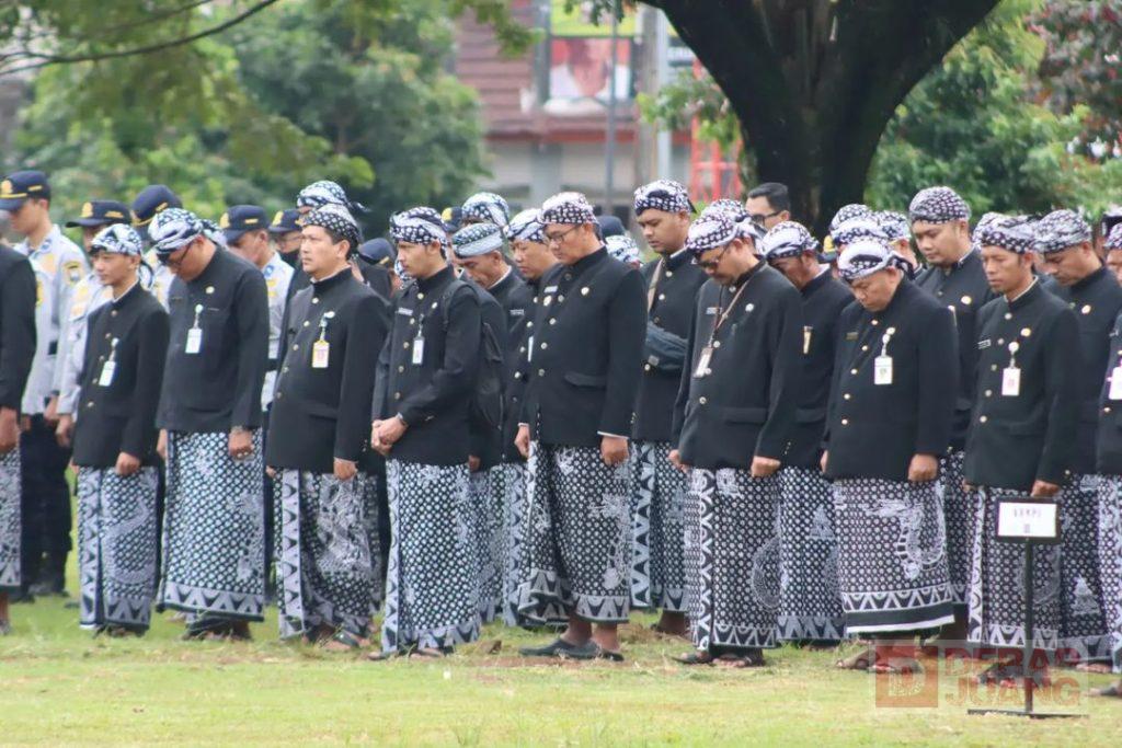 peserta apel hut 503 kabupaten semarang