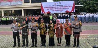 Bupati Grobogan, Sri Sumarni Hadiri Apel Gelar Pasukan Operasi Keselamatan Lalu Lintas 2024