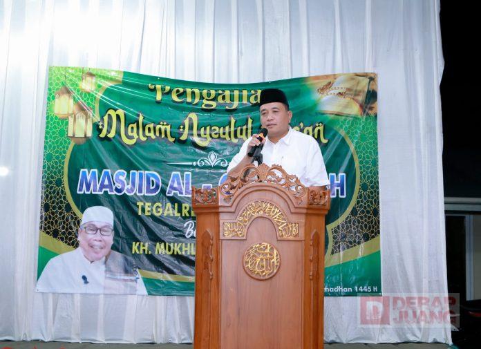 Hadiri Nuzulul Quran Tegalreja, Taufik Berikan Tausiah
