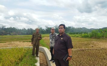 Bersama Komisi B, Purwanto Tinjau Saluran Irigasi di Desa Tayem
