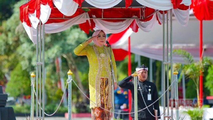 Bupati Sri Sumarni Pimpin Upacara Peringatan HUT Ke-298 Kabupaten Grobogan