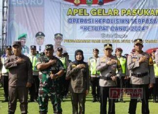 Ristawati Pimpin Apel Gelar Pasukan Operasi Ketupat Candi Ristawati
