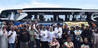 Ristawati Sambut Pemudik Gratis dari Pemkab Kebumen Ristawati
