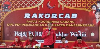 PDI Perjuangan Banjarnegara Gelar Rakorcab dan Halal Bihalal Bersama Struktural Partai