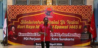 PDI Perjuangan Surakarta Gelar Silahturahmi Halalbihalal dan Konsolidasi