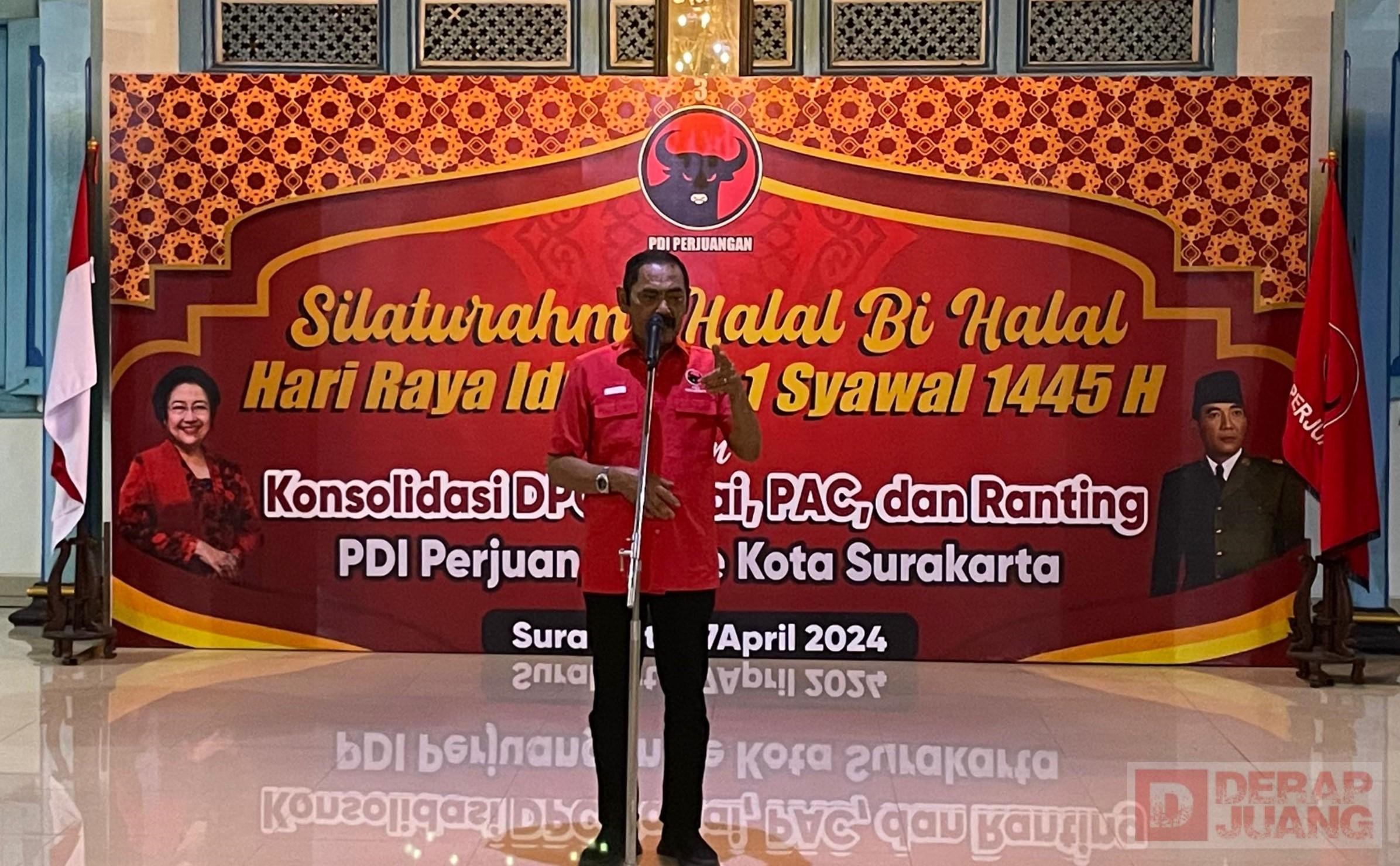 PDI Perjuangan Surakarta Gelar Silahturahmi Halalbihalal dan Konsolidasi