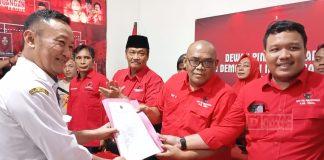 Ketua PA GMNI Tegal Ambil Formulir Daftar Calon Bupati di DPC PDI Perjuangan Tegal