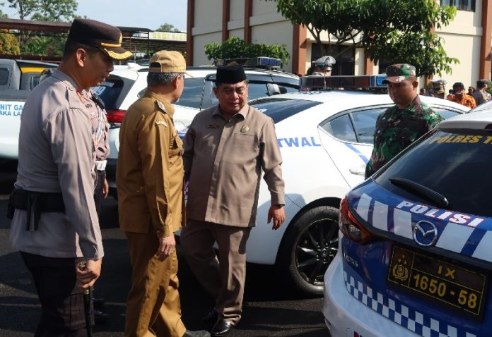 Yunianto Ikut Apel Gelar Pasukan Operasi Ketupat Candi Yunianto