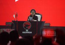 Ibu Megawati Sampaikan Terima Kasih Kepada Rakyat Indonesia di Rakernas V PDI Perjuangan